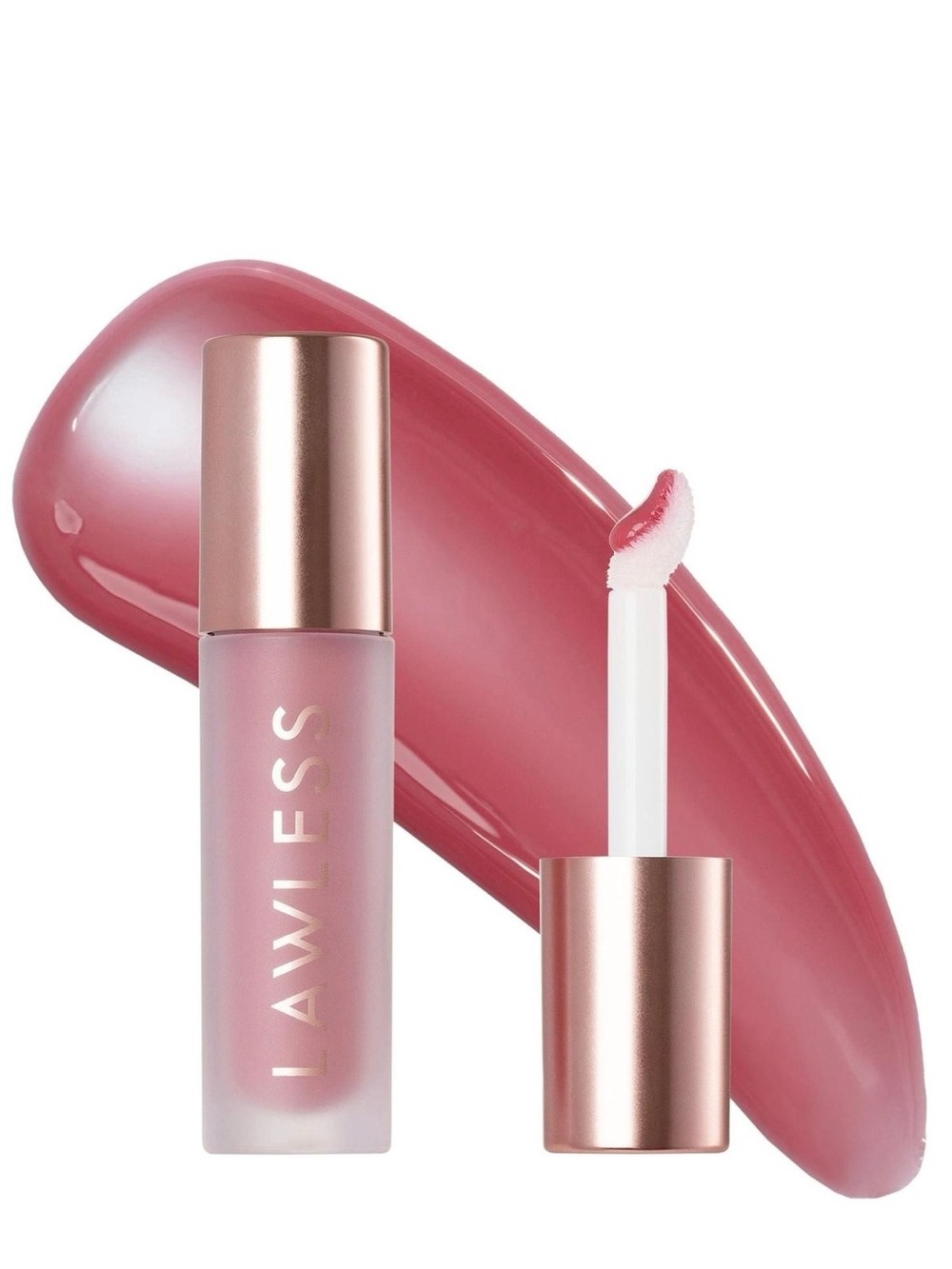 LAWLESS Metallic Rose Plumping Lip Gloss
